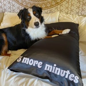 5 More Minutes Satin Pillowcase (Brand New; Handmade)